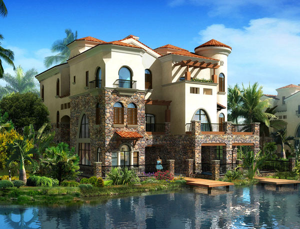 別墅庭院綠化設(shè)計(jì)中如何搭配綠色植物？